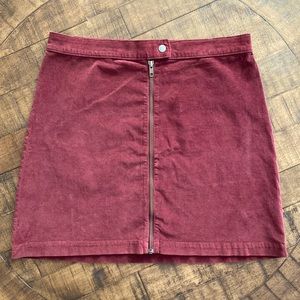 Madewell high waisted mini skirt